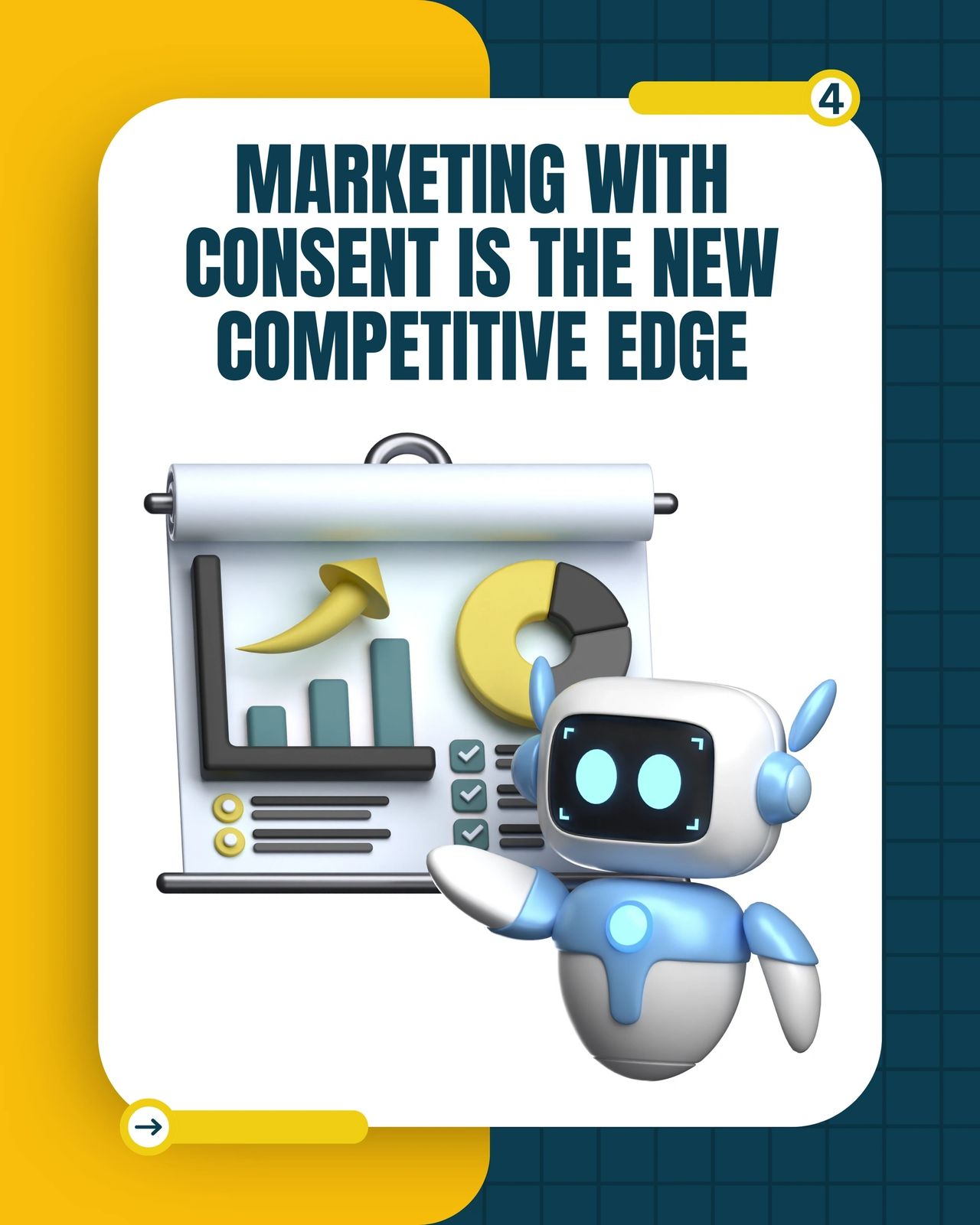 A playful AI character with a magnifying glass, spotlighting the growing influence of short-form content and micro-moments in digital marketing.